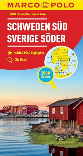MARCO POLO Länderkarte Schweden Süd 1:325.000: Wegenkaart Schaal 1 : 325.000