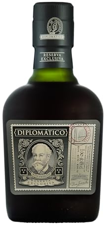 Diplomático Rhum Reserva Exclusiva - Spiritueux Venezuélien Complexe, Élégant et Doux - Un rhum ambré aux notes boisées & vanillées - Rhum à déguster pur, sur glace ou en cocktail - 35cl