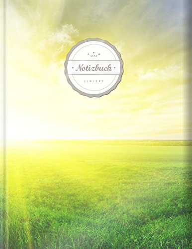 Liniertes Notizbuch (©Star, A4, 156 Seiten, Softcover) || Mit Register + Doppelrand + Lineatur 27 || Dickes Notizbuch, Fester Einband, Deutschheft, Schreibheft, Schulheft, Tagebuch, „Garten Eden“