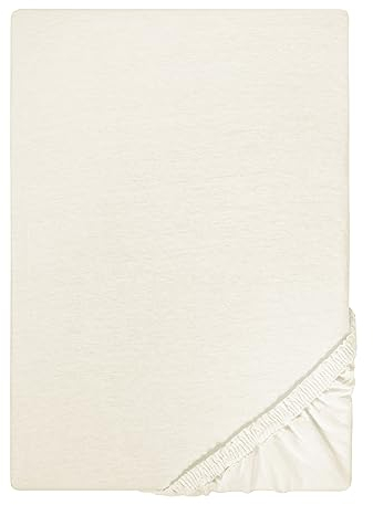 Traumhaft Schlafen - Castell - Markenbettwäsche 0077113 Spannbetttuch Jersey Stretch 1x 90x190 cm - 100x200 cm, Natur