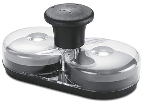 Weber 6485 Mini Hamburgerpresse, Burgerpresse, Pattys, Gemüseburger, Frikadellen, Mini-Burger