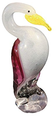 Zelda Bomboniere Pelícano Cristal Tipo Murano Colorido 28 cm