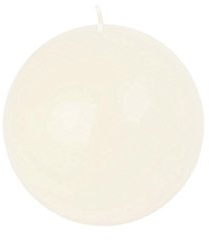 Adpal Kerzenmanufaktur Vela esférica de 6 cm de diámetro, color crudo