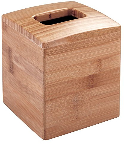 InterDesign Formbu - Jabonera para baño y Fregadero de Cocina, bambú, Bambú Natural, Boutique Box