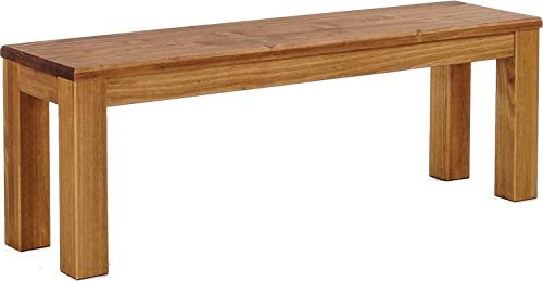 Brasilmöbel Sitzbank 130 cm Rio Classico Brasil Massivholz aus Pinie, Verschiedene Größen & Farben, ideal für Esszimmer & Küche