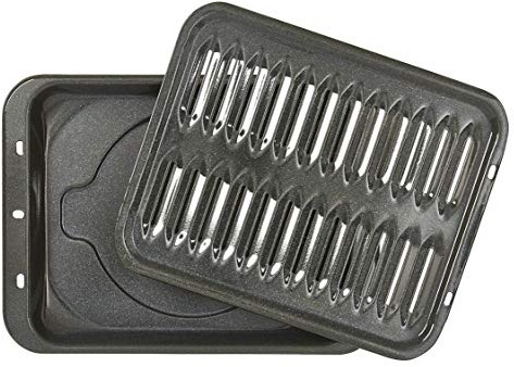 GE WB48X10056 Large Broiler Pan and Rack 12-3/4 x 16-1/2-Inch