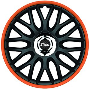 ZentimeX Z778323 Radkappen Radzierblenden universal 13 Zoll ORANGE R