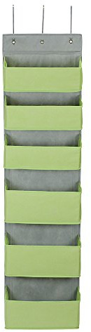 Household Essentials 2167-1 Over-the- Over-the-Door Organizer, Green