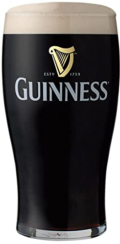 TUFF LUV Original Verre à Bière Guinness de Marque - Verre Chalice Pinte (570 ML - 20 oz)