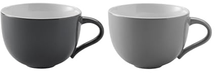 Stelton x-208-1 Emma Tasse, 2 stück, Stein, grau, 14 x 14 x 14 cm