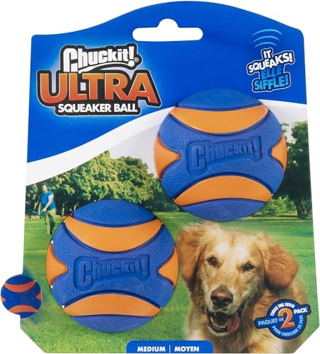 Chuckit Ultra Quietschball, 2er-Pack, 1 Stück