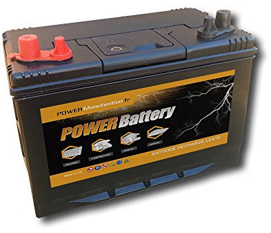 Batterie décharge lente camping car bateau 12v 110ah 330x172x242mm