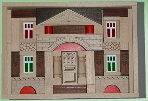 Ebert Holzbaukasten Antik 71 Teile Erzgebirge