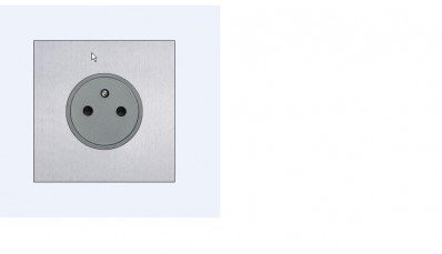 Arnould 67731 Art Univers Epure Prise de Courant 2P+T, 16A, 250V, Or Miroir