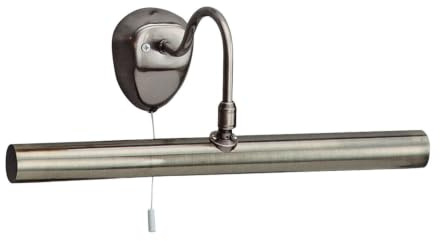 Bilderleuchte mit Schalter, Antik-Messing, 2 x 25 W