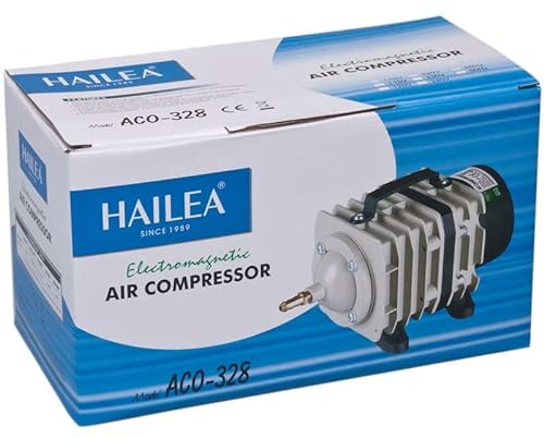 Hailea ACO de 328 pistón compresor por Ventilador teichbelüfter 60 W 4200L/H