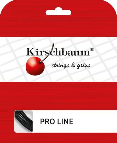 Kirschbaum-Set Pro Line II Tennissaiten, 1,30 mm Zoll/16, schwarz