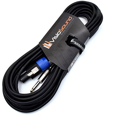 Rean Twist-Lock Male Speakon to Jack Lead PA Speaker Amp Cab Cable (10m) | Professional Tour-Grade OFC Speaker Cable, Rean/Neutrik Licensed Connectors