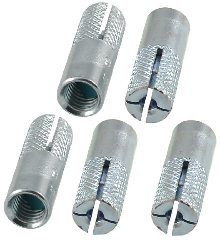 sourcing map 25 mm Lange Metall M6 Gewinde Expansion Bolt Rahmendübel Werkzeug 5 PCS de