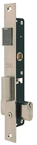 Tesa Assa Abloy 222012NM Cerradura Monopunto De Palanca Deslizante Para Perfiles Metálicos Niquel Mate Entrada 11.5 mm 2220