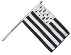 Flaggenfritze Stockflagge Frankreich Bretagne - 30 x 45 cm