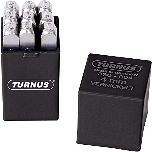 Turnus 330-008 Schlagzahlensatz Schrifthöhe vernickelt 9-teilig, 8mm, 1 Stück