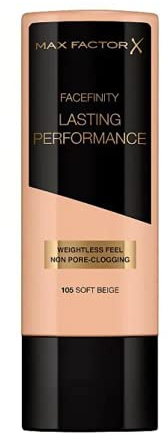 3 x Max Factor Lasting Performance 105 Soft Beige 35ml