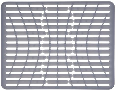 OXO Good Grips Praktische Spülbeckeneinlage aus PVC-freiem Silikon – groß, Weiß