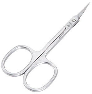 Premax - Forbici Pelli Punta Sottile 3 1/2 cm. 9 - Essential Collection - Acciaio Nichelato Opaco Cromato - Precisione nella cura delle cuticole e delle pelli - Made in Italy