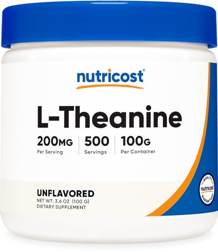 Nutricost L-Theanine Powder 100 Grams - Gluten Free & Non-GMO
