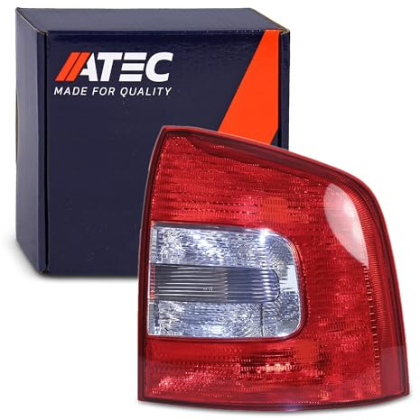 ATEC Germany 1x Heckleuchte rechts außen Blinker weiß ohne Lampenträger | Kompatibel mit: SKODA OCTAVIA II Combi