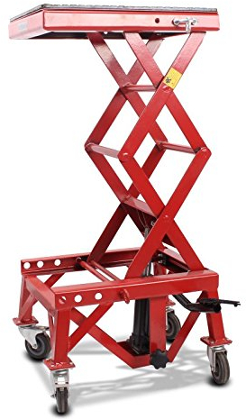 ConStands Hydraulik Hebebühne Crosslift XL + Räder rot