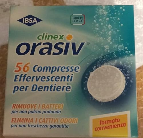 Compresse Effervescenti Per La Pulizia Degli Apparecchi Ortodontici Clinex 54 Compresse
