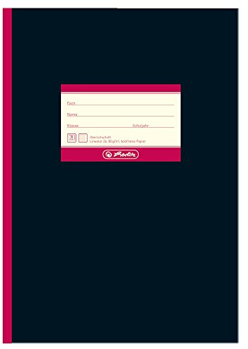 Herlitz 11338209 Oberschulheft A4, kariert mit Rand, 20 Blatt, 10 Stück