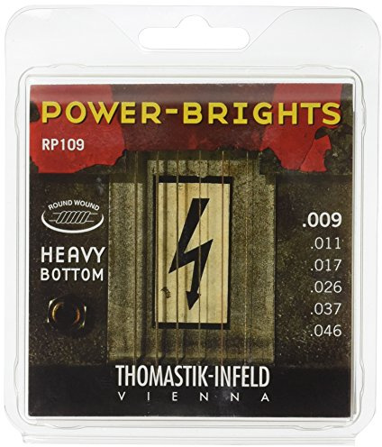 Thomastik Saiten für E-Gitarre Power Brights Series Heavy Bottom Satz RP109 Light .009-.046w