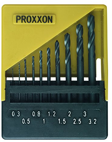 Proxxon Micromot 28 874 HSS Metall-Spiralbohrer-Set 10teilig 0.3 mm, 0.5 mm, 0.8 mm, 1 mm, 1.2 mm, 1