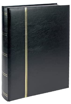 SAFE 154-5 Briefmarkenalbum/Einsteckbuch PREMIUM Einsteckbücher 60 SCHWARZE Seiten mit goldfarbener Premiumprägung Einband in SCHWARZ