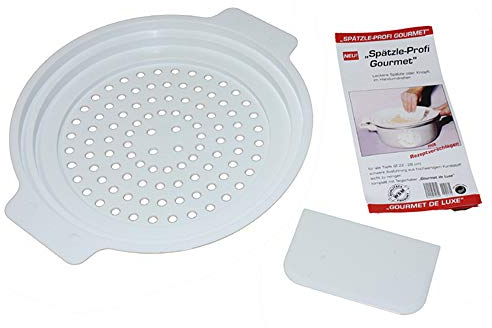 com-four Handelsware Spätzle und Knöpfle Sieb und Reibe
