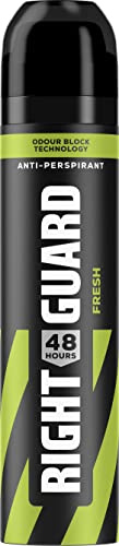 Right Guard Men's Deodorant Cool, 48 Hour High Performance Anti-Perspirant Aerosol Spray, No White Residue, Alcohol Free, Dermologically Tested 250ml