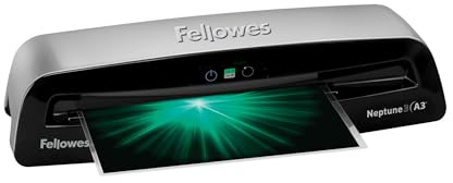 Fellowes A3 Laminiergerät Neptune 3 - bis 175 Mikron - Aufwärmzeit nur 60 Sekunden - AutoSense Technologie und Folien-Tracker - inkl. 10 gratis Laminierfolien