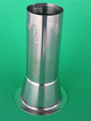 Premium Stainless Steel #22 Size X 2 Meat Grinder Tube Horn Funnel for Filling Meat Bags