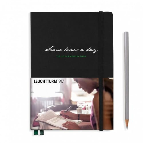 Leuchtturm1917 343552 Journal sur cinq ans medium A5 365 pages Noir et Vert