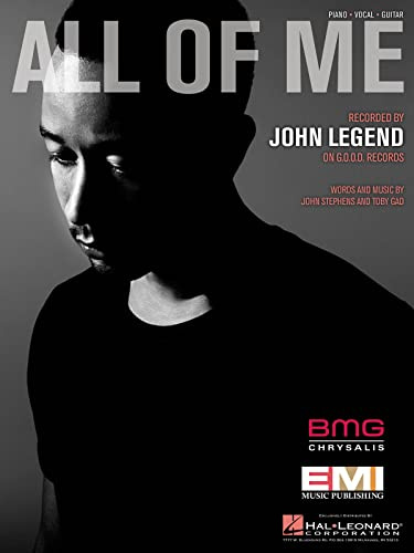 John Legend: All Of Me (PVG). Für Klavier, Gesang & Gitarre