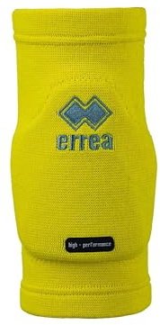 Errea - Rodilleras, adecuadas para voleibol, gimnasia Entrenamiento y competición para adulto mixto medio amarillo neón