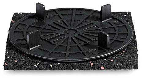 Gartenwelt Riegelsberger 10 STK. Plattenlager 12 mm mit Gummigranulat, unverstellbar, Fliesenkreuz, Drehfuß, Stellfuß, Stelzlager, Terrassenlager, Fundament für Platten, Beton, Stein, WPC, Holz