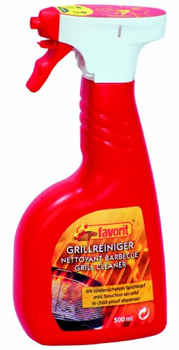 Favorit 1230 Grillreiniger 500 ml; entfettet, reinigt und verleiht Glanz, ideal für Rost und Grill; Sprühflasche mit kindersicheren Verschluss; entfernt Fett und Öl rückstandslos