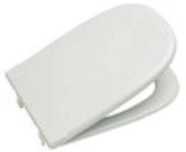 Roca A801327914 Asiento y Tapa, Coleccion Dama Retro, Color Edelweiss