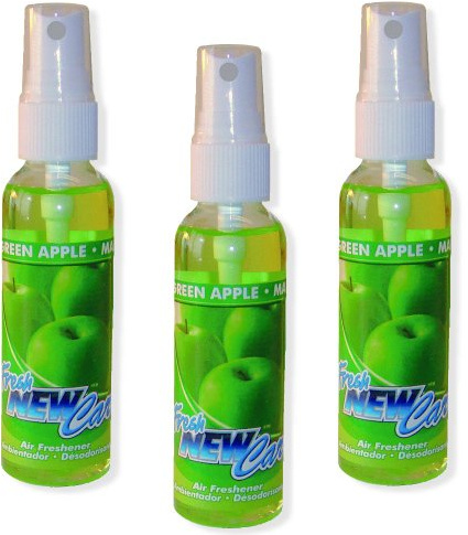 3 Stück Fresh New Car Spray Raumspray - grüner Apfel (180ml - 33,28EUR/1l)
