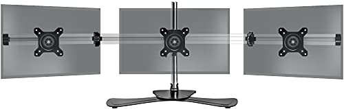 Duronic DM753 Monitorhalterung, Tischhalterung, Standfuß | Monitorständer für einen LCD, LED Computer Bildschirm, mit Neig, Schwenk und Rotierfunktion