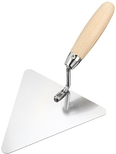 VOREL 06341 Truelle triangulaire en acier inoxydable 180 mm